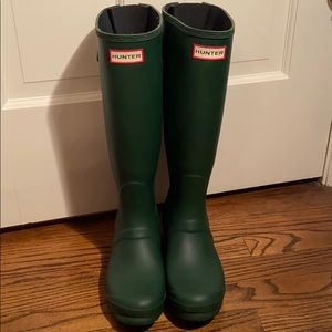 Hunter Original Tall Back Adjustable Boots sz 7